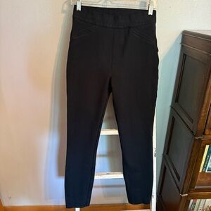 SPANX Women’s Black Ankle Pants Stretch Size S High Rise Tummy Control